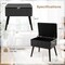 Costway Velvet Vanity Stool Ottoman with Storage Solid Wood Legs Flip-Up Top for Entryway Gray/Beige/Black
